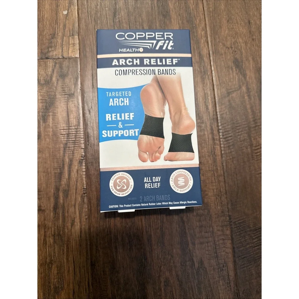 Copper Fit Copper Infused Arch Relief Compression Bands - One Size